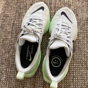Nike ZoomX Sneakers in Light Gray and Lime